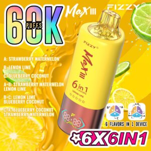 Fizzy Max III 6in1 – 60000 Puffs